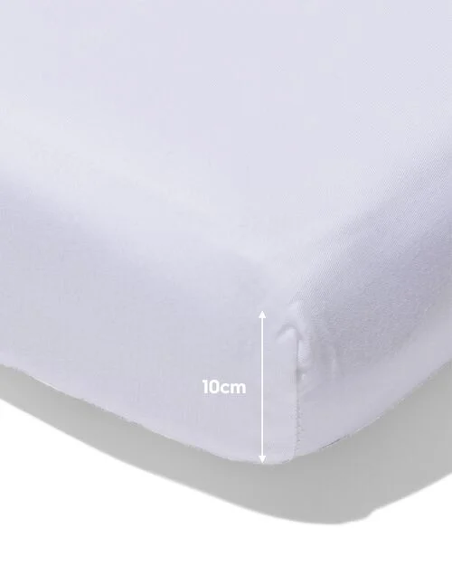 drap-housse pour surmatelas coton doux 200x200 blanc