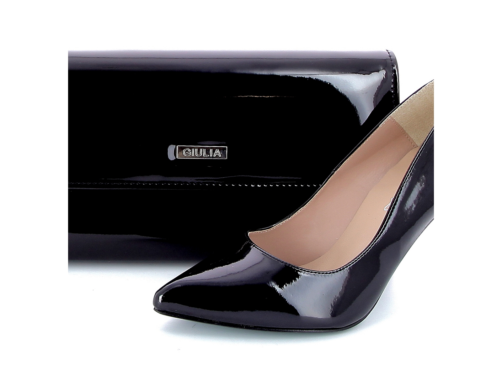 Giulia-HANDBAG G. Vernis Noir