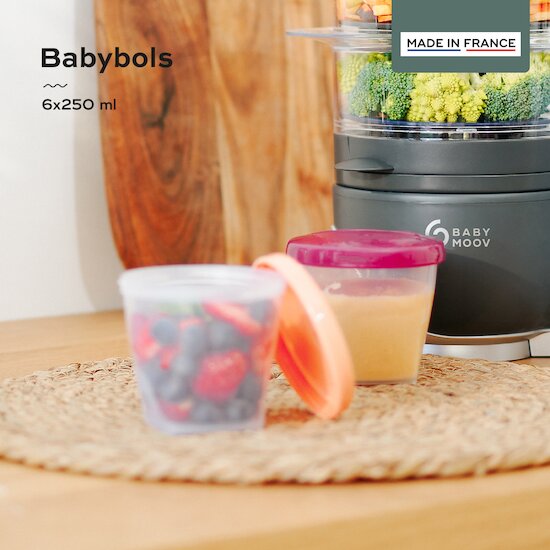 Babybols Kit L Pots de Conservation Hermétiques 6x250 ml   de               Babymoov