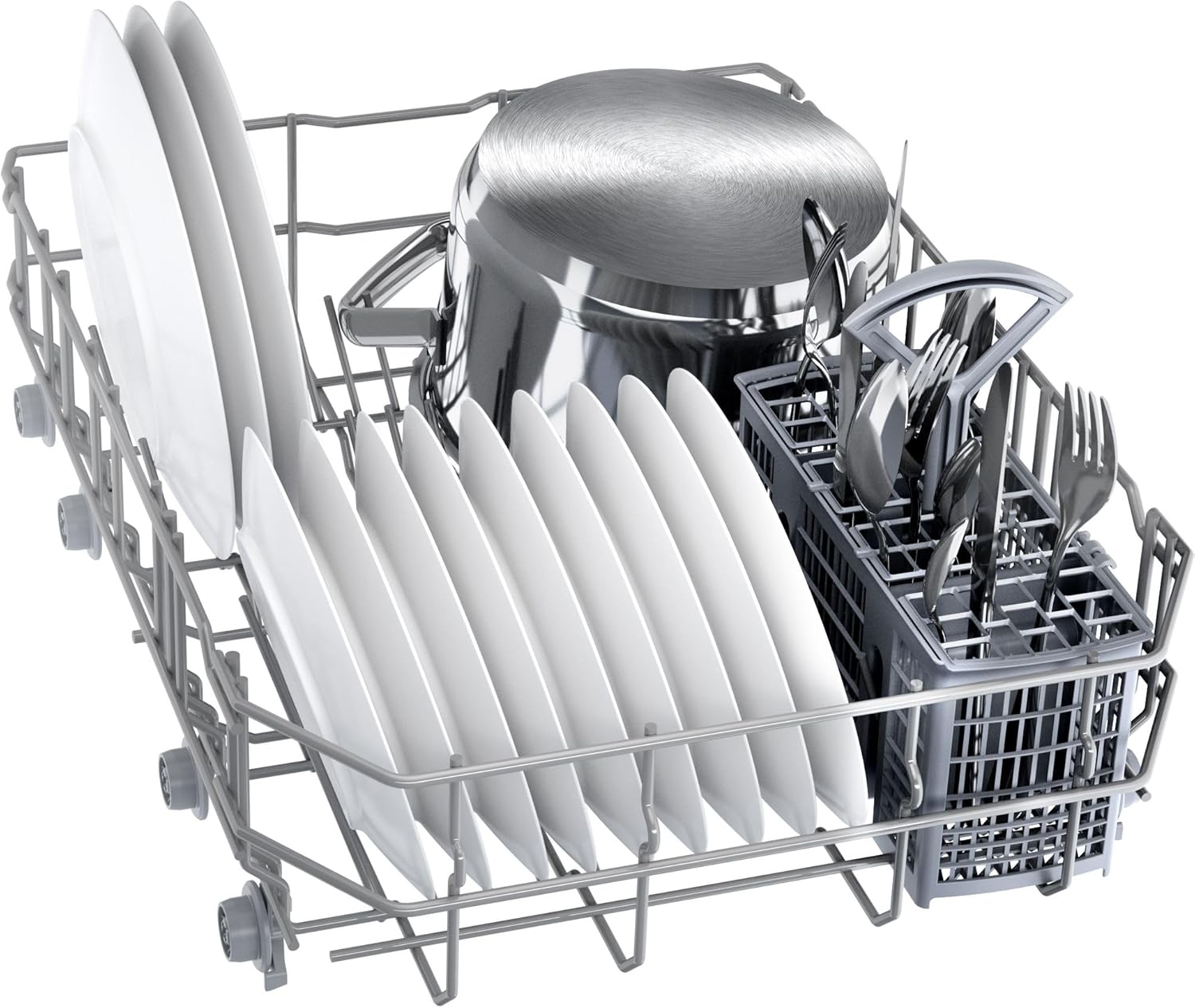 Bosch SPS2HKI58E - Série 2 - Lave-vaisselle pose-libre - 45 cm - 10 couverts - Home connect - Inox [Classe énergétique E]