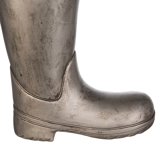 Casablanca by Gilde Schirmständer »Regenschirmständer Stiefel, silber« für Regenschirme, Höhe 45 cm, Gummistiefel-Form, aus Keramik