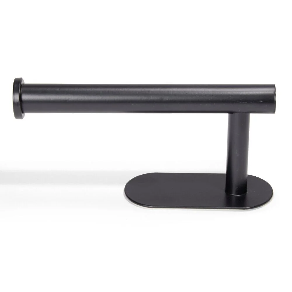 Support papier WC dérouleur métal noir