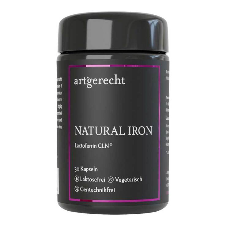 Natural Iron magensaftresistente Kapseln, 30 St