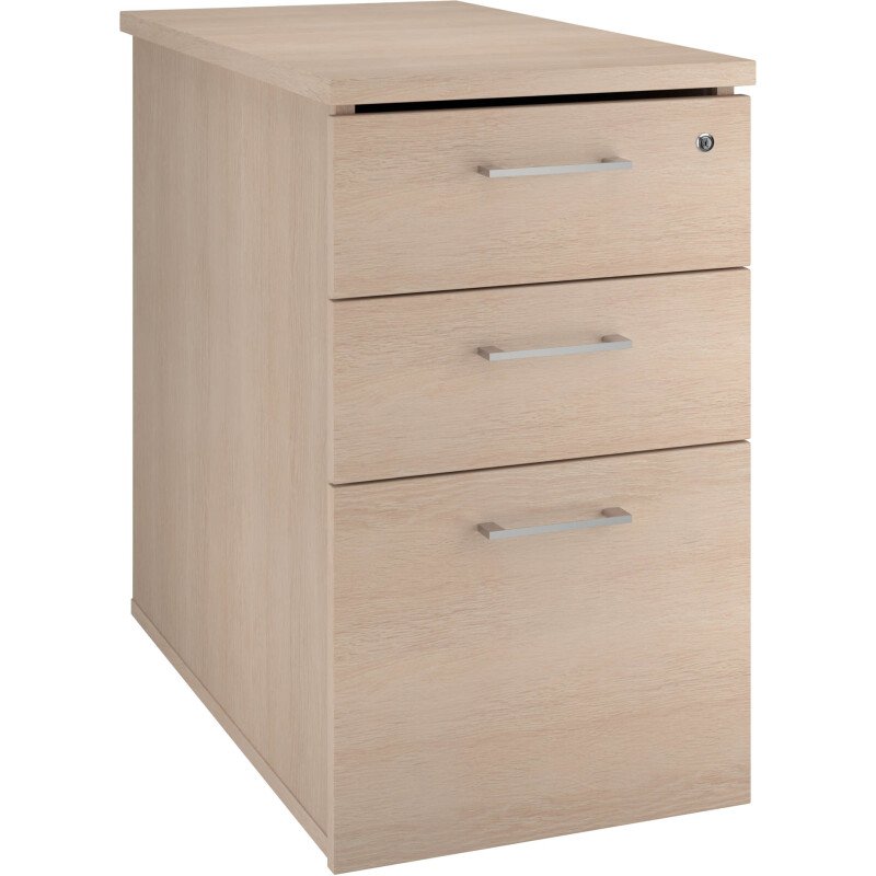 Caisson hauteur bureau bois ECLA P 80 cm 3 tiroirs