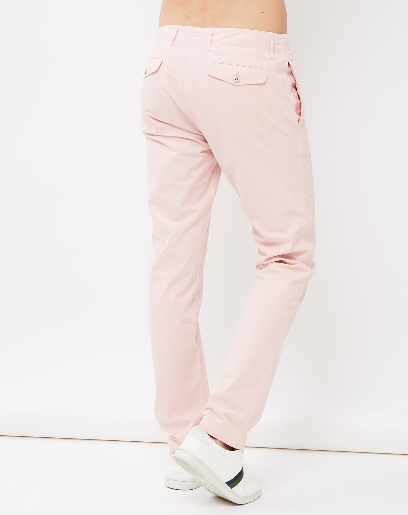 Hartford Pantalon Tucson style Chino lilas