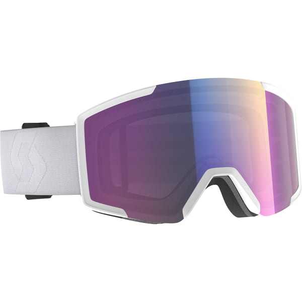Masque de ski SCOTT SHIELD MINERAL WHITE / ENHANCER TEAL CHROME