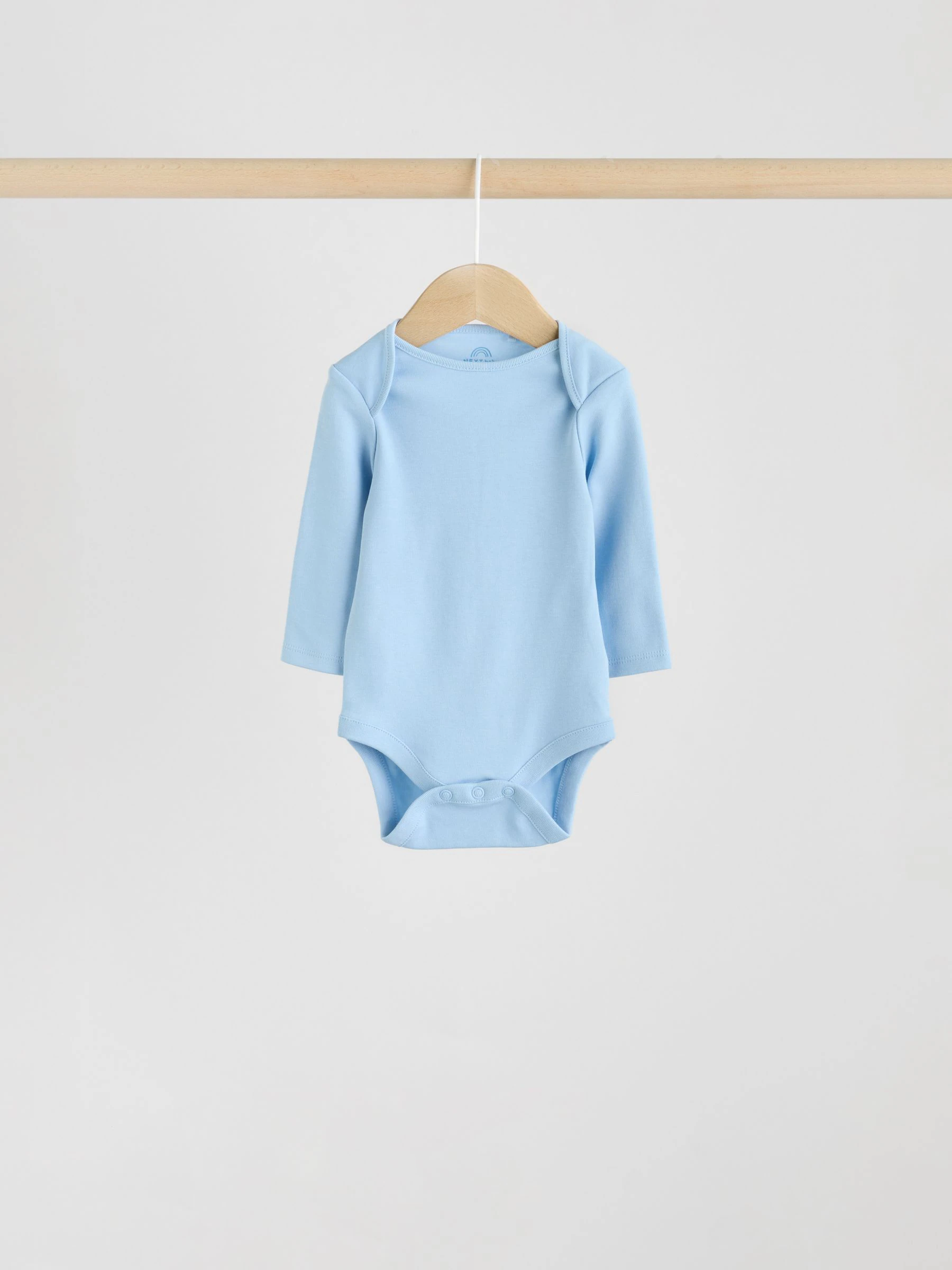 Blauw - Rompertjes met lange mouwen