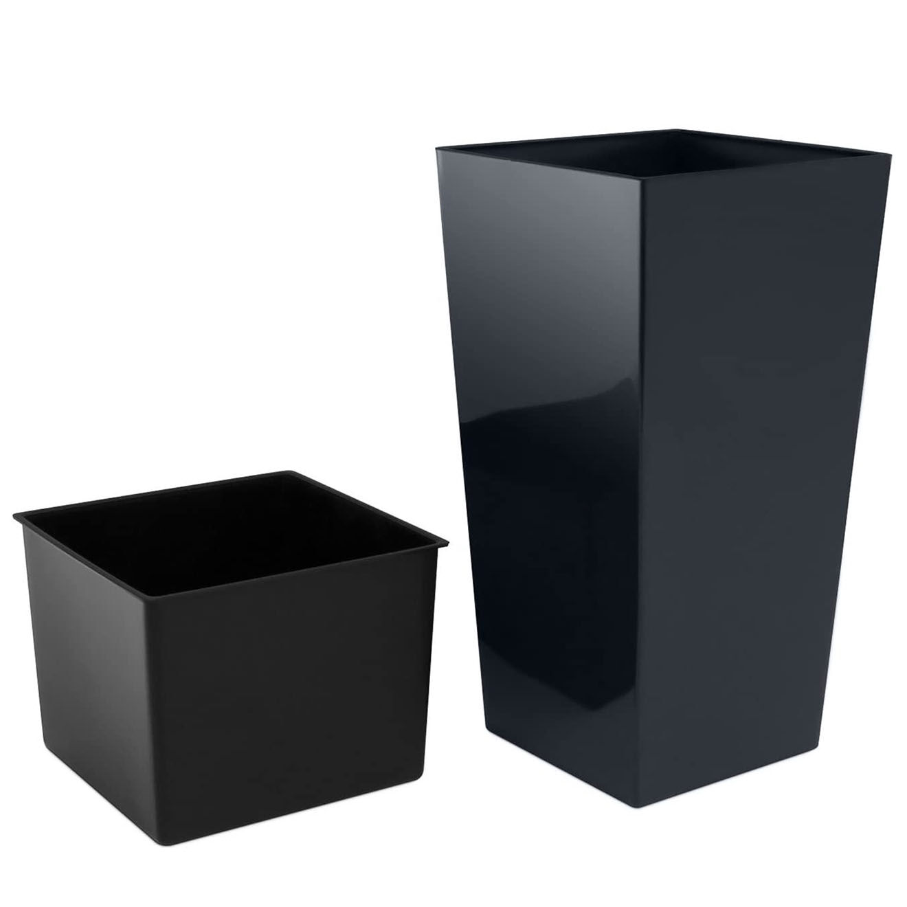 Prosperplast Pot 91.5L anthracite - 40x40x75  cm