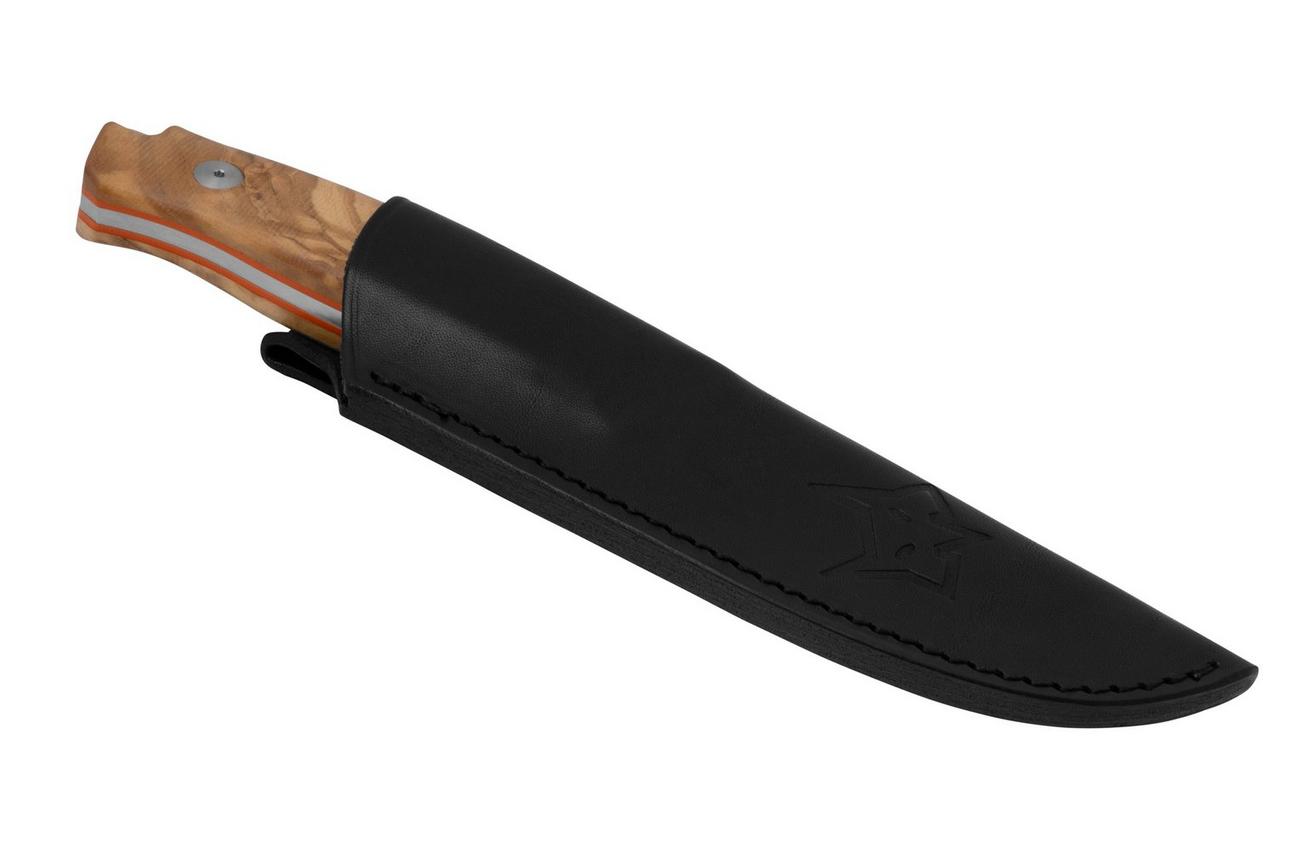 Fox Knives Rifle Windage FX-661 OL, Olive Wood vaststaand mes, Raven Knives design
