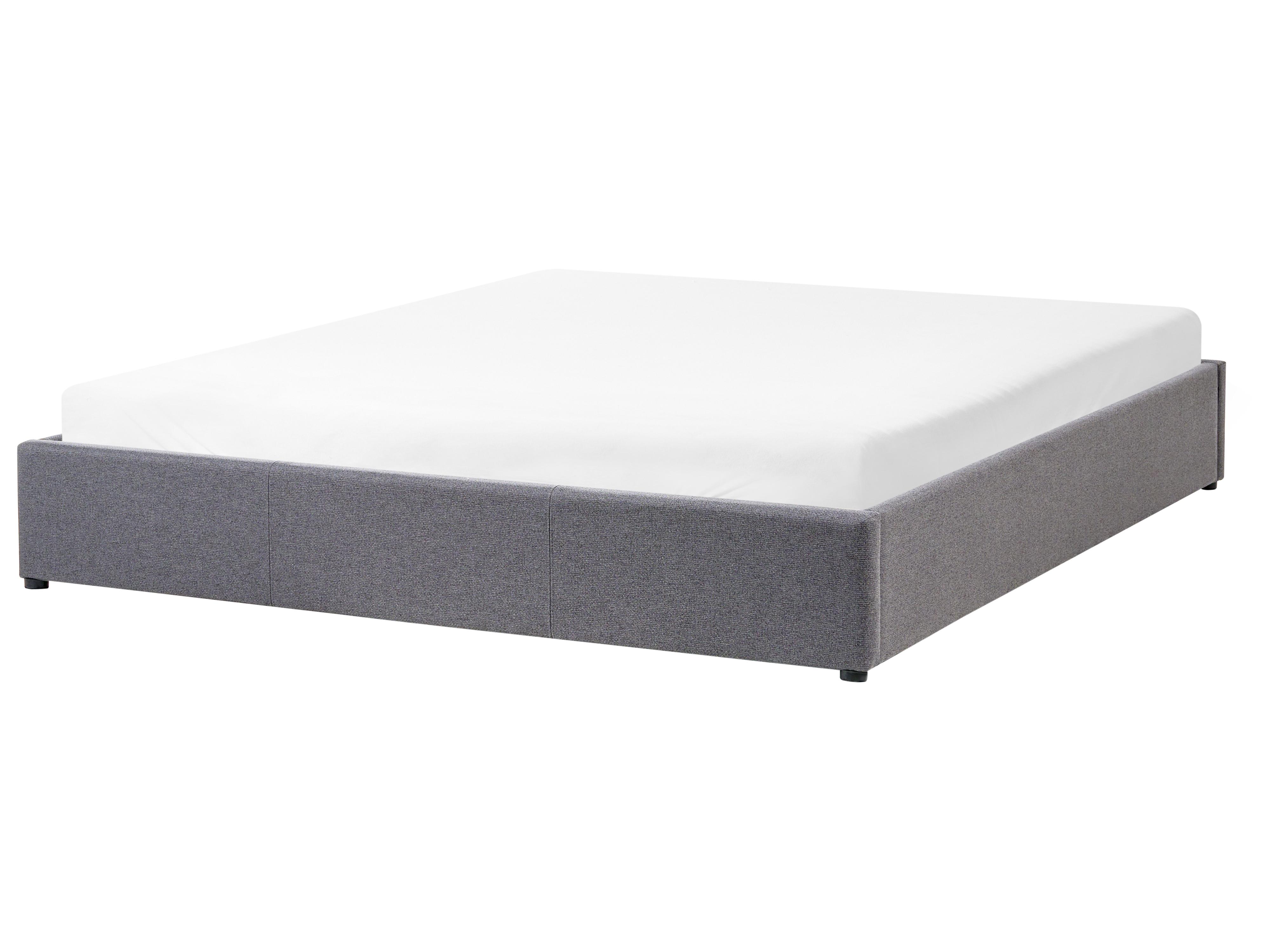 Opbergbed zonder hoofdbord Stof DINAN 180 x 200 cm Donkergrijs