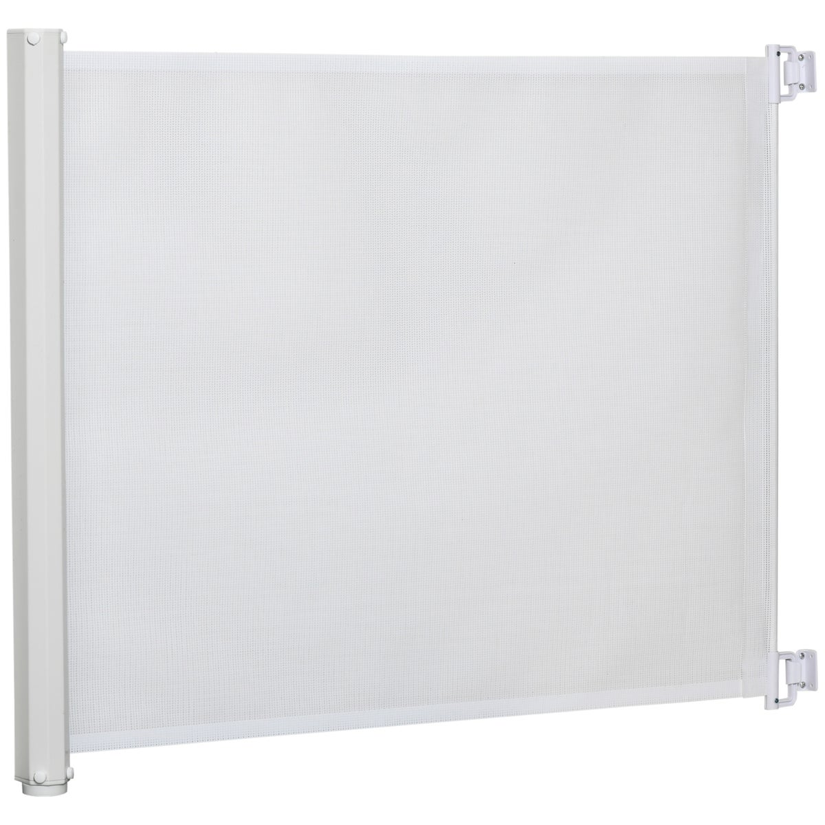 PawHut Hondenscheidingswand, 115L x 5,5B x 82,5H cm, Stalen frame, Kunststof, Wit