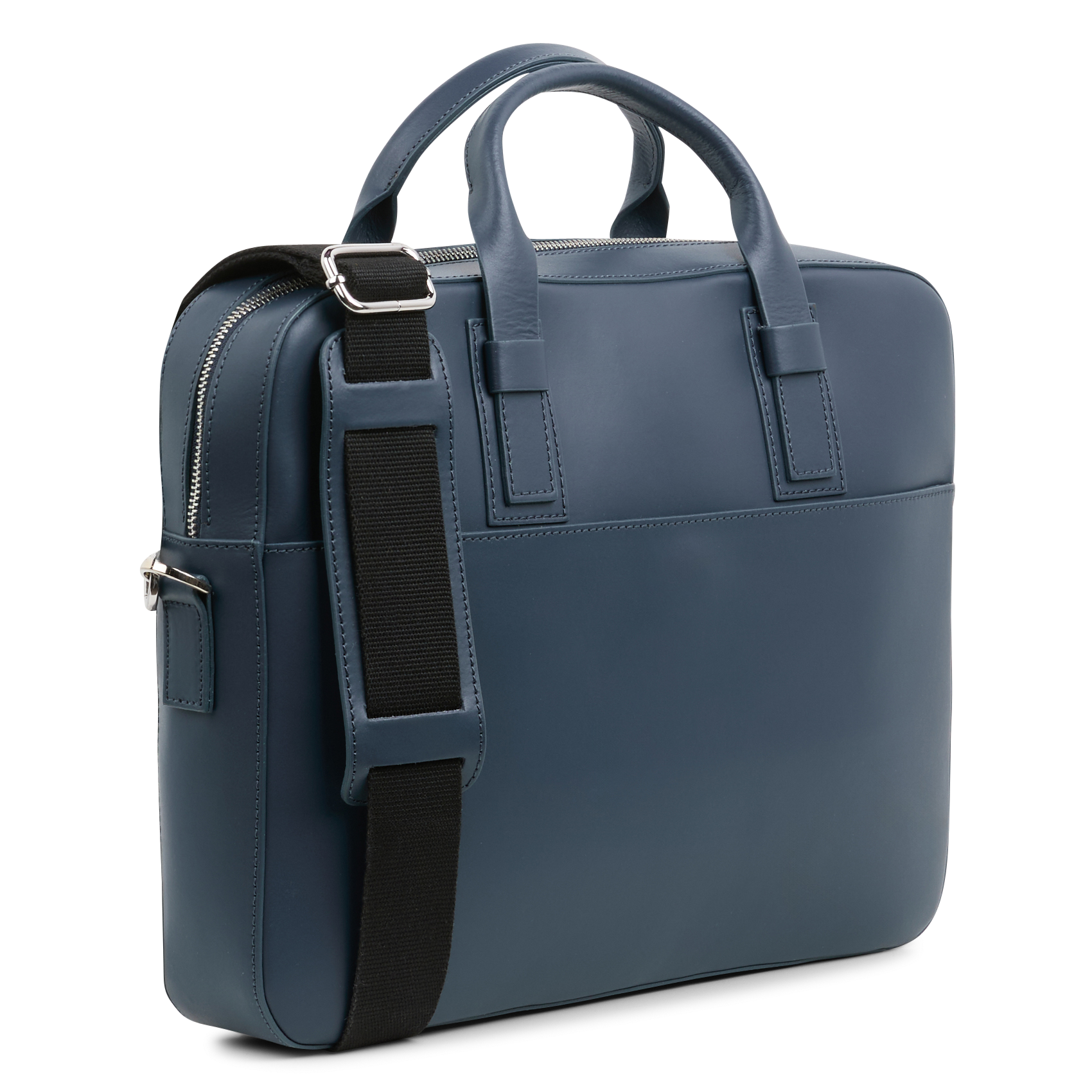 Sac ordinateur en cuir | Bleu