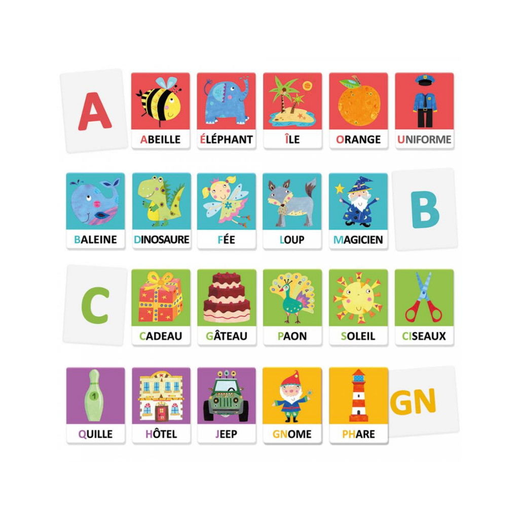 Flashcards Alphabet Tactile et Phonétique Montessori