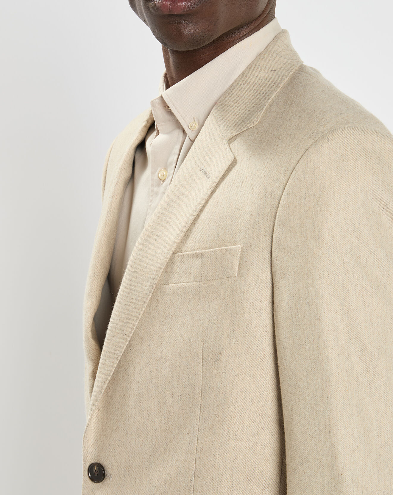 Scotch & Soda Veste en Laine mélangée beige clair