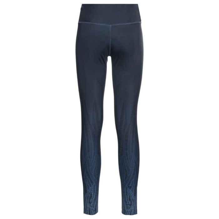 Odlo Dame Lange tights Tight Zeroweight Print Blå