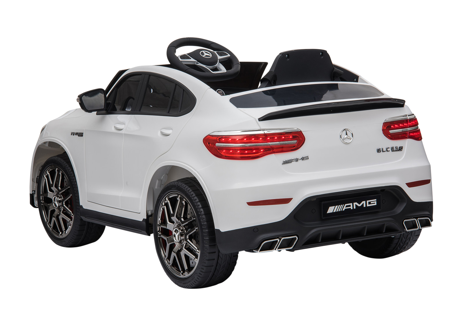 Elektroauto Kinder Mercedes GLC 63S weiss
