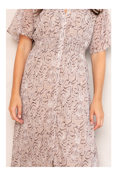 Freebird beige dames jurk