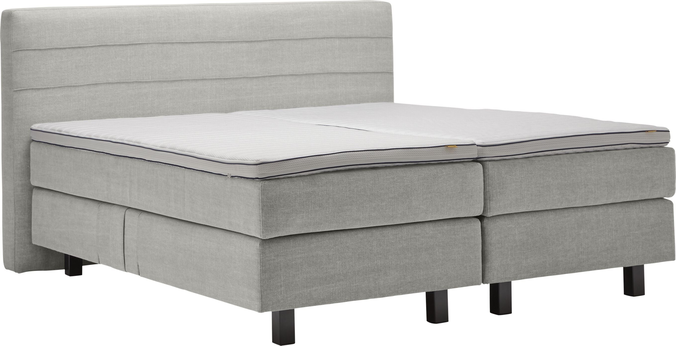 bico GOODNIGHT Boxspringbett - Mausgrau / B: 160.0 cm x T: 200.0 cm