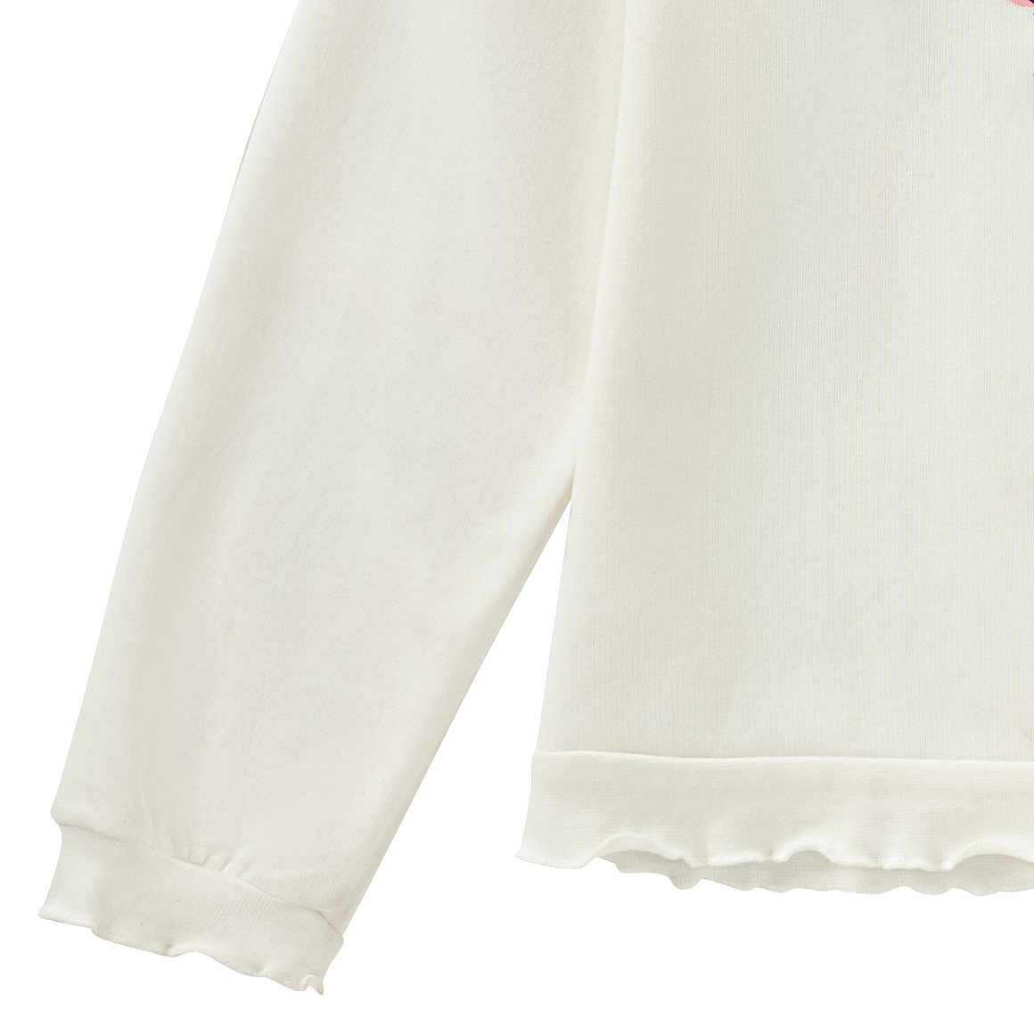 Topolino Mädchen Sweatshirt mit Blumen-Motiv weiss