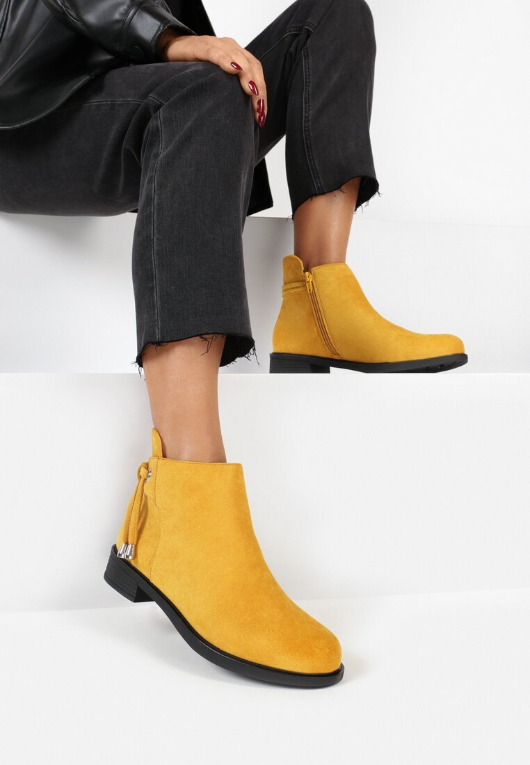Boots femme jaunes Dezara