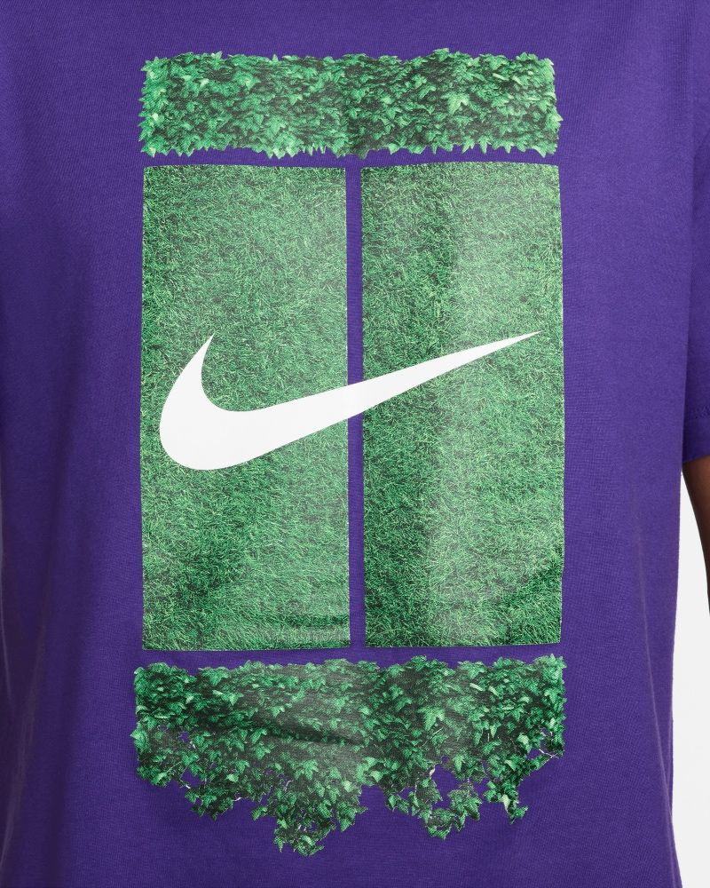 T-shirt Nike NikeCourt Violet pour homme