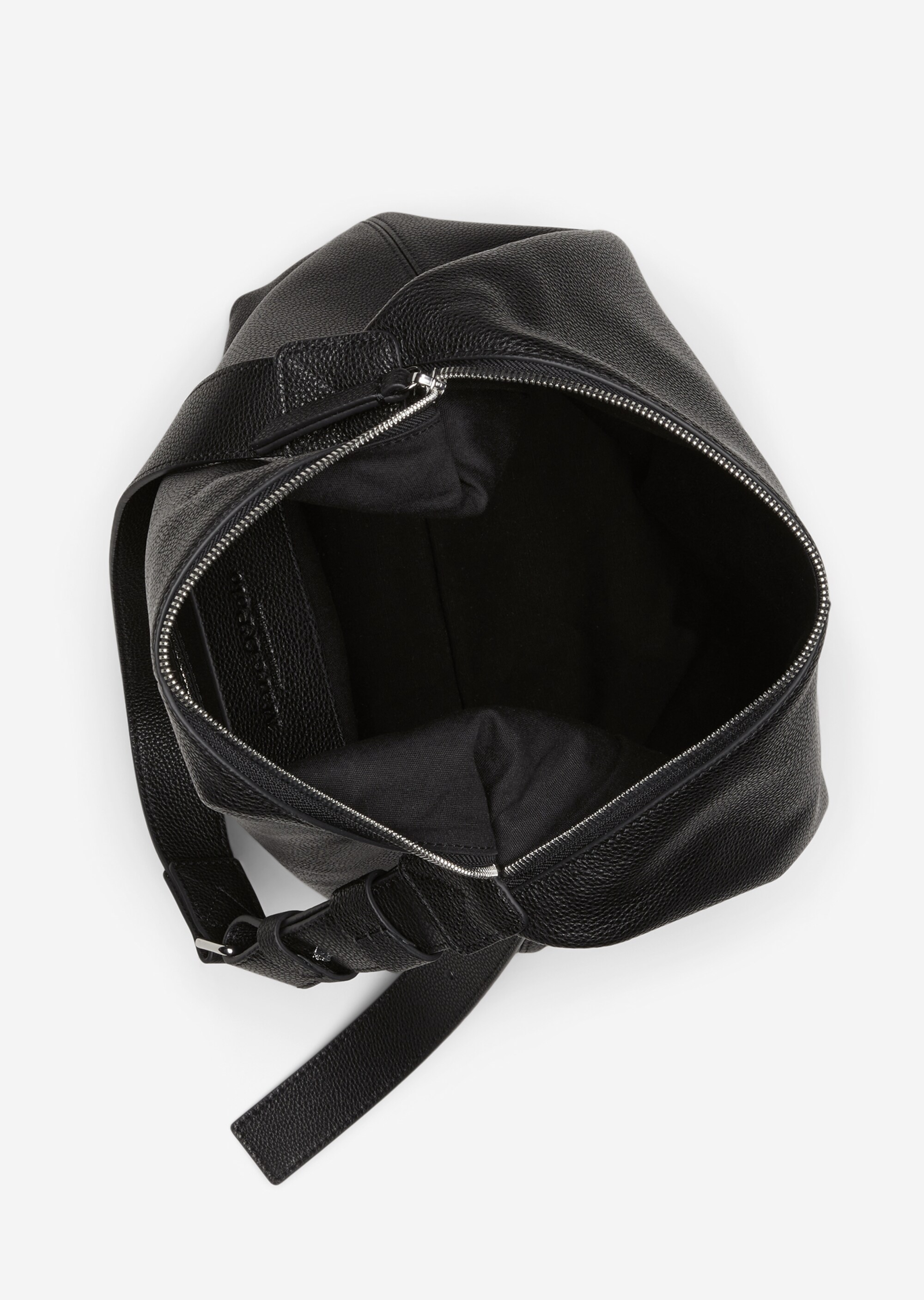 Hobo-Bag aus fein genarbtem Rindleder