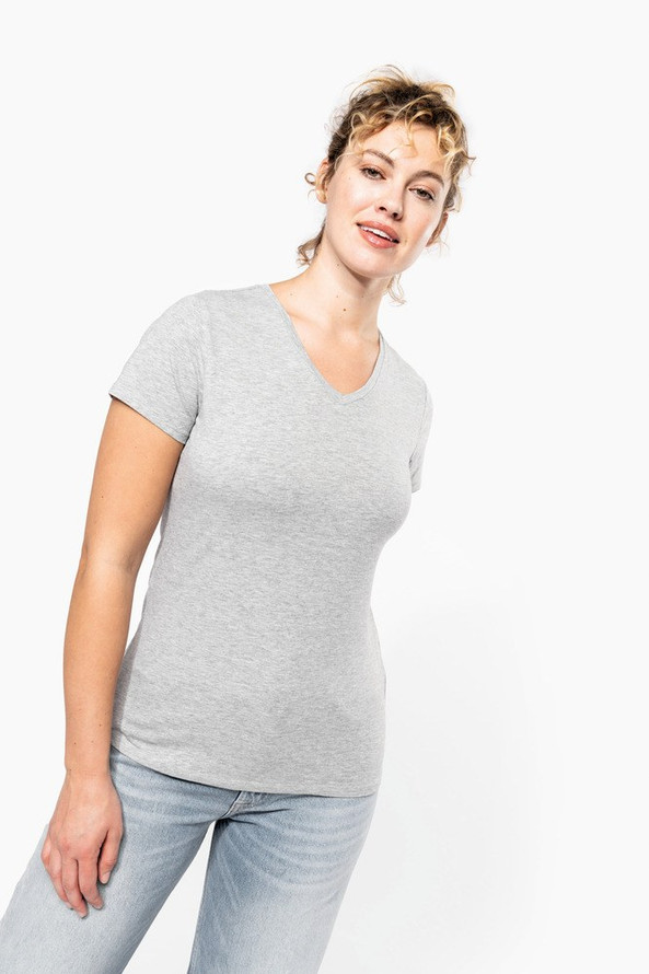 Kariban K3015 - T-shirt col V manches courtes femme