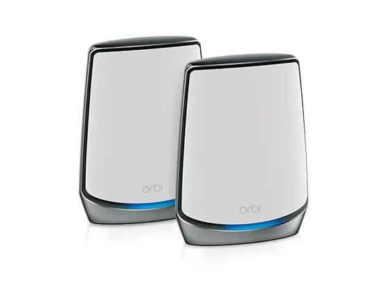 NETGEAR Orbi RBK853 - Wi-Fi-system - (router, 2 extendere) - mesh 1GbE, 2.5GbE - Wi-Fi 5, Wi-Fi 6 - Tri-Band