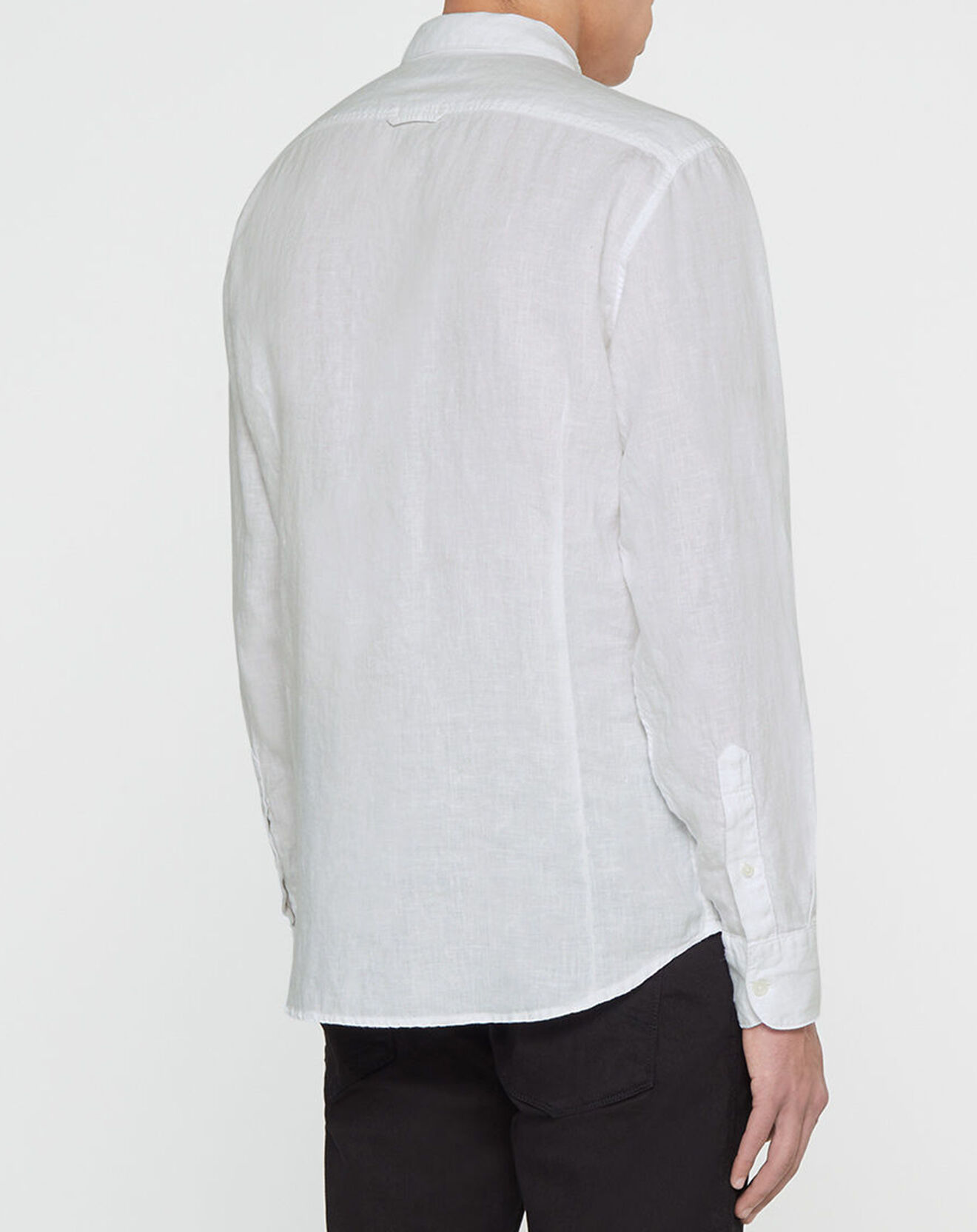 Replay Chemise 100% Lin Regular Fit  blanche