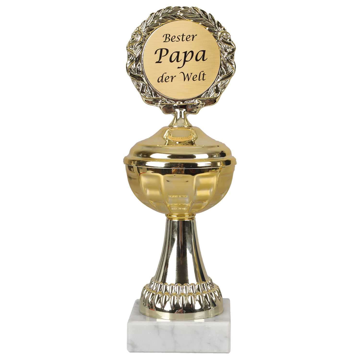 Pokal Gold auf Marmorsockel 22,5 cm 6fach