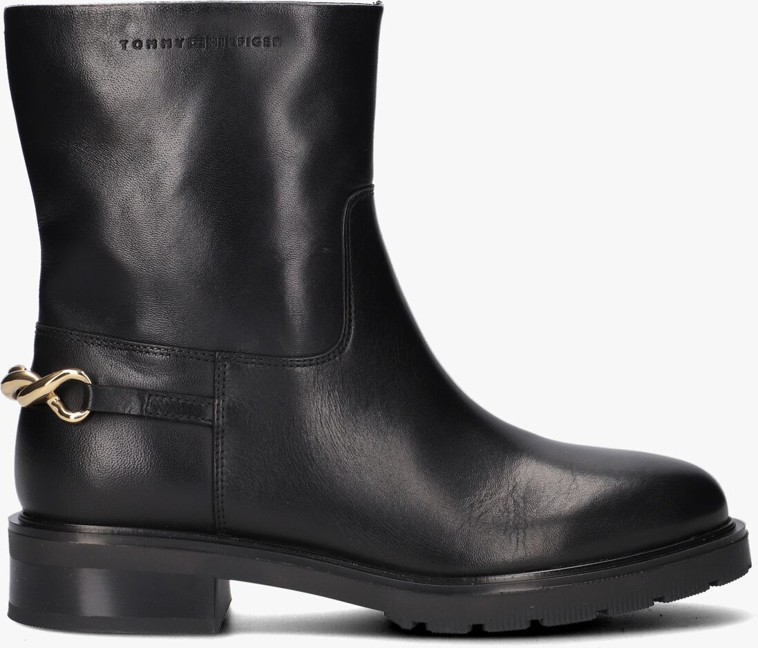 TOMMY HILFIGER zwarte tommy hilfiger enkellaarsjes tommy twist ankle boot