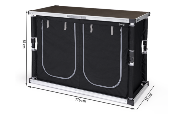 Berger Tampere Kofferbox / Campingschrank faltbar