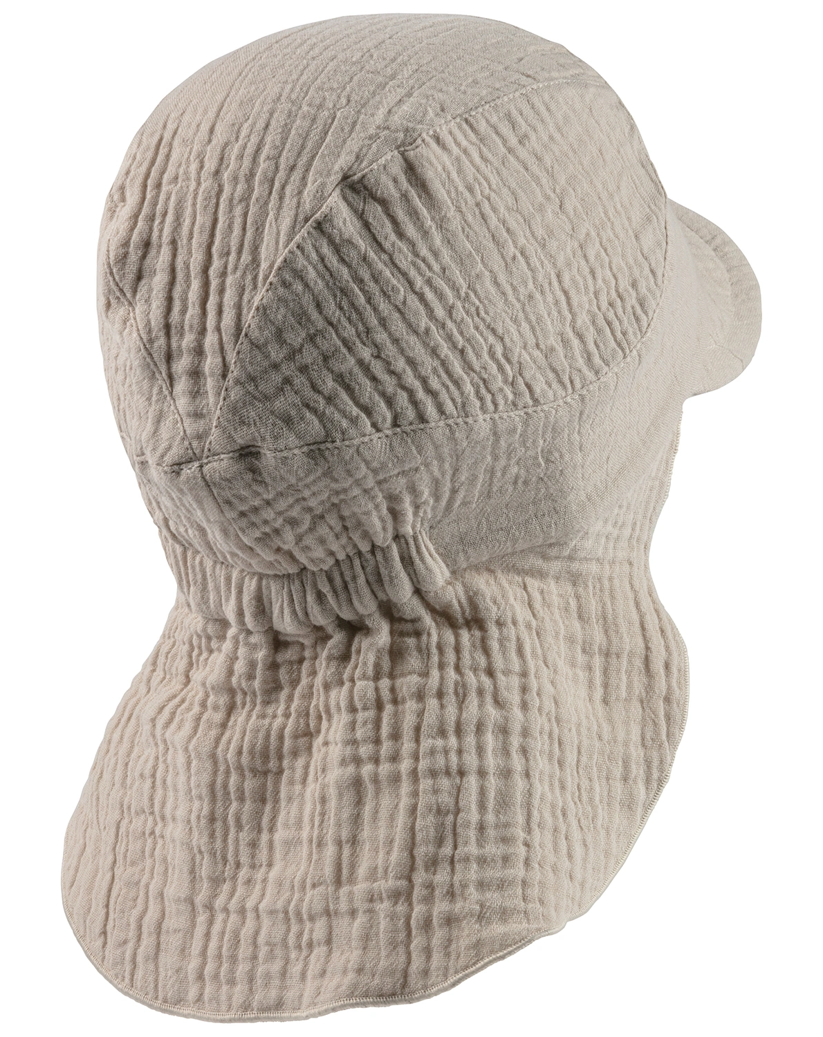 Schirmmütze UNI mit Nackenschutz in beige