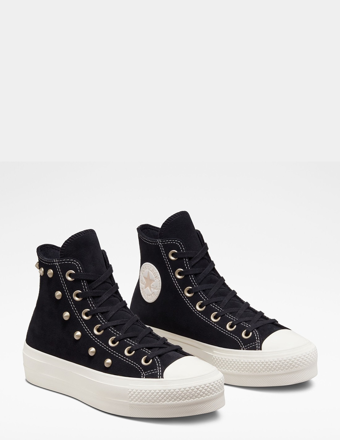 converse Sneakers compensées montantes femme ctas lift hi noir