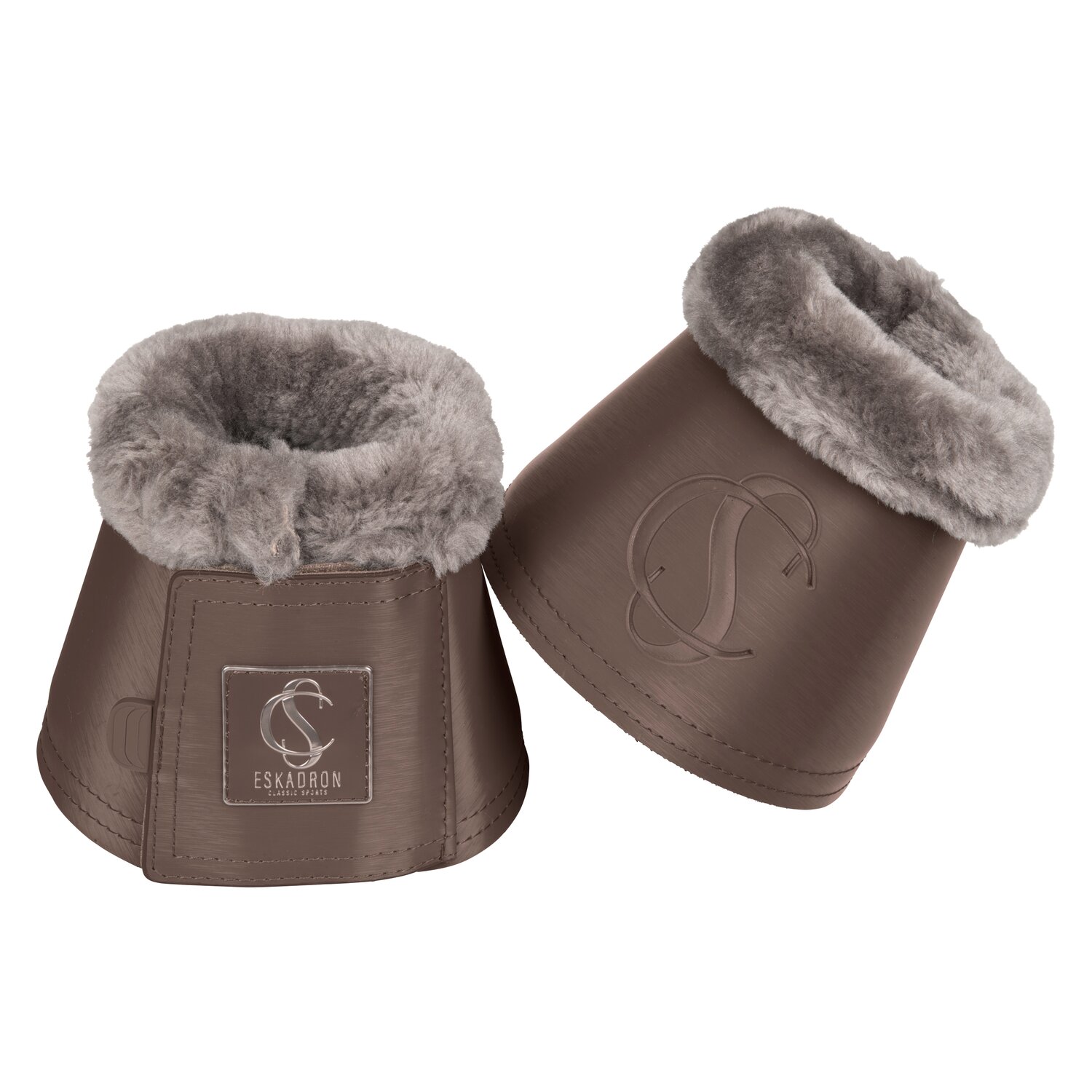 ESKADRON Classic Sports Sprungglocken Softslate FauxFur  - deep taupe