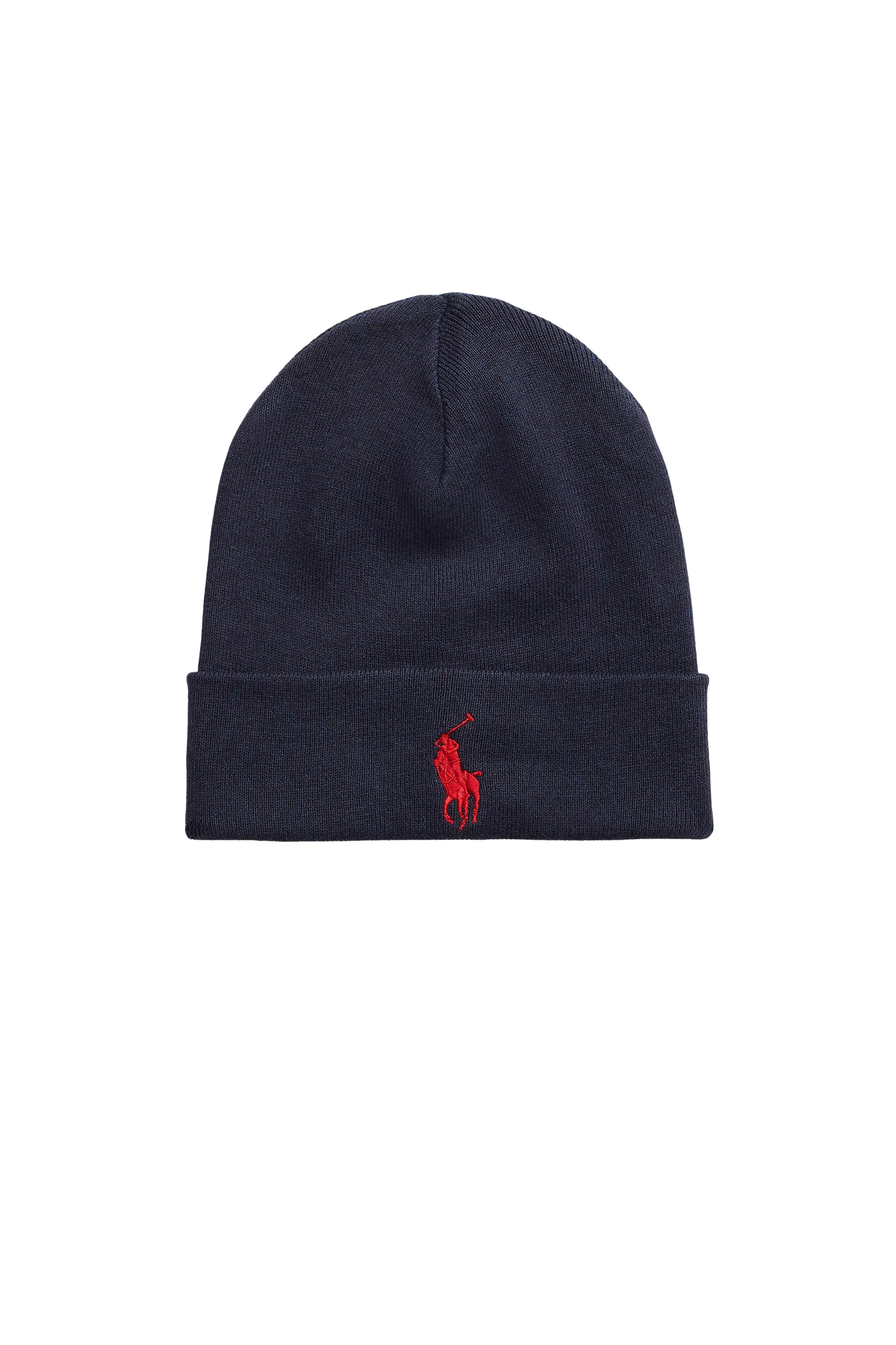 POLO RALPH LAUREN Bonnet  Combed Cotton Beanie Bleu