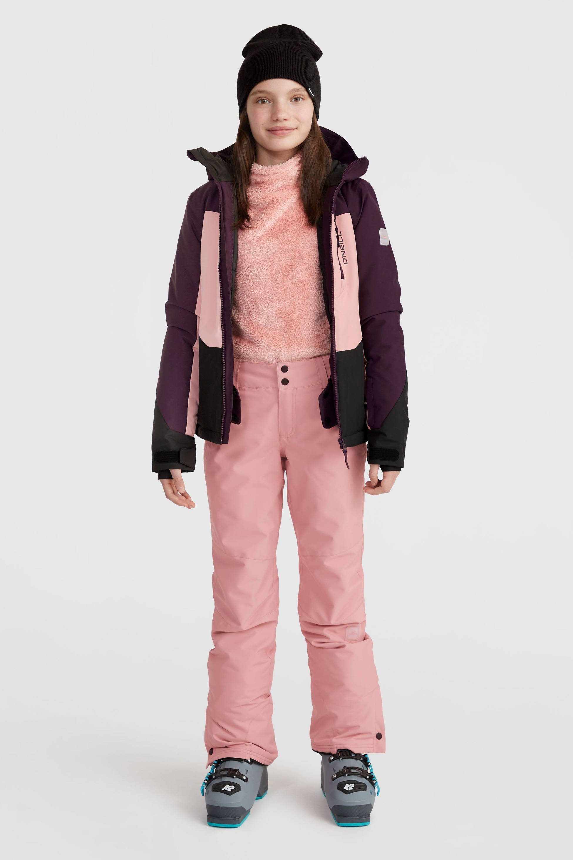 O'Neill ski-jack CARBONITE donkerpaars/roze/zwart