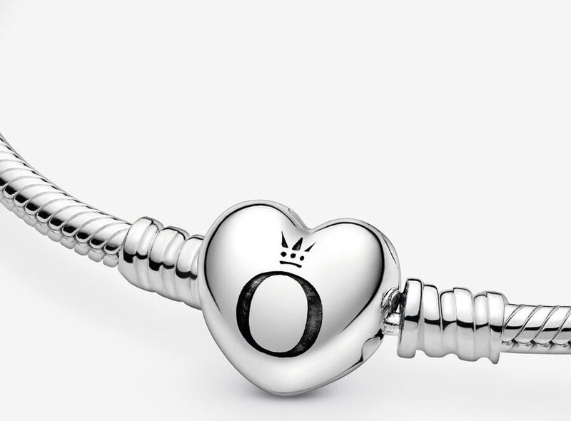 Pandora armband zilver 'Moments' hartsluiting 19