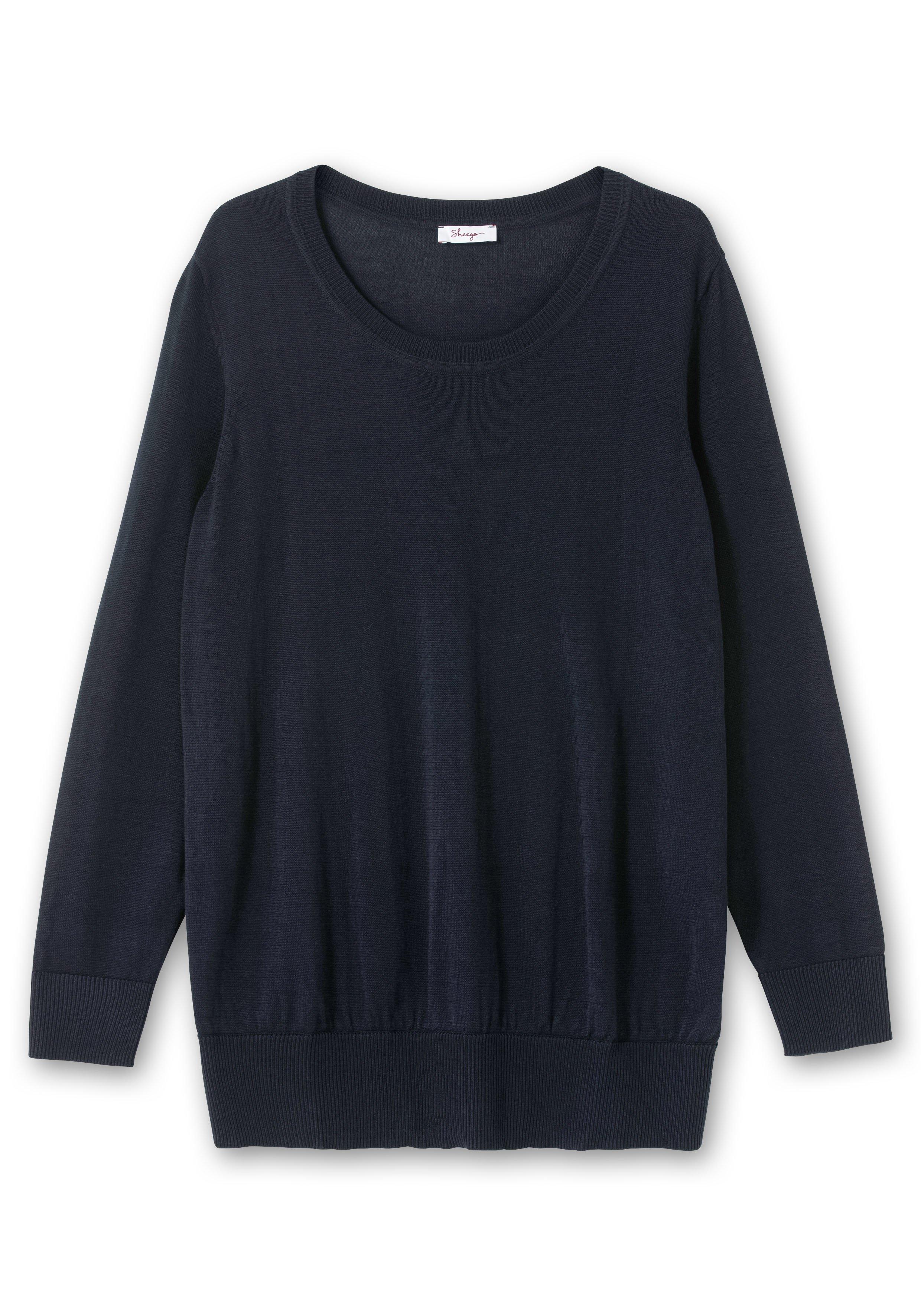 Pullover aus leichtem Strick, mit Rundhalsausschnitt