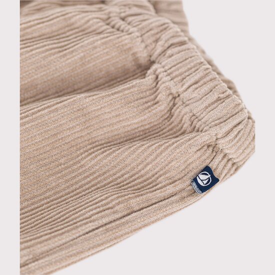 Pantalon en velours   Huître        de               Petit Bateau