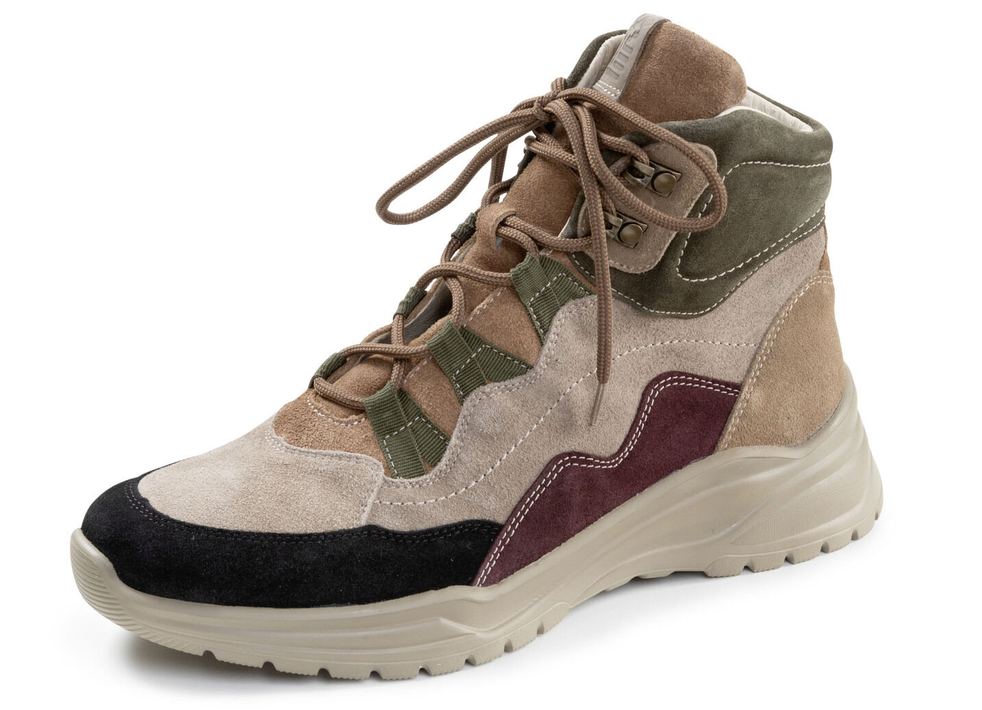 Waldläufer, bequeme Damen-Stiefeletten, Weite H, mit herausnehmbarem Fussbett