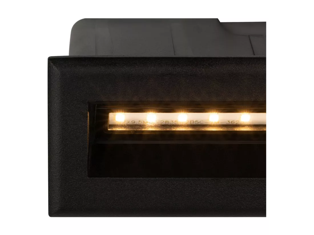 Maytoni Bosca Applique d'extérieur encastrable noire, 13,7 cm, 3000K IP65
