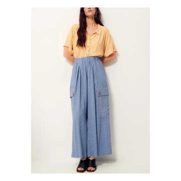 Sessùn Chemise Ambroggio Rayures | Jaune