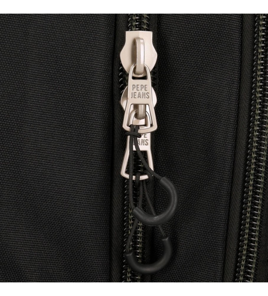 Mochila ajustável Pepe Jeans Luca preta - 33x46x17cm -