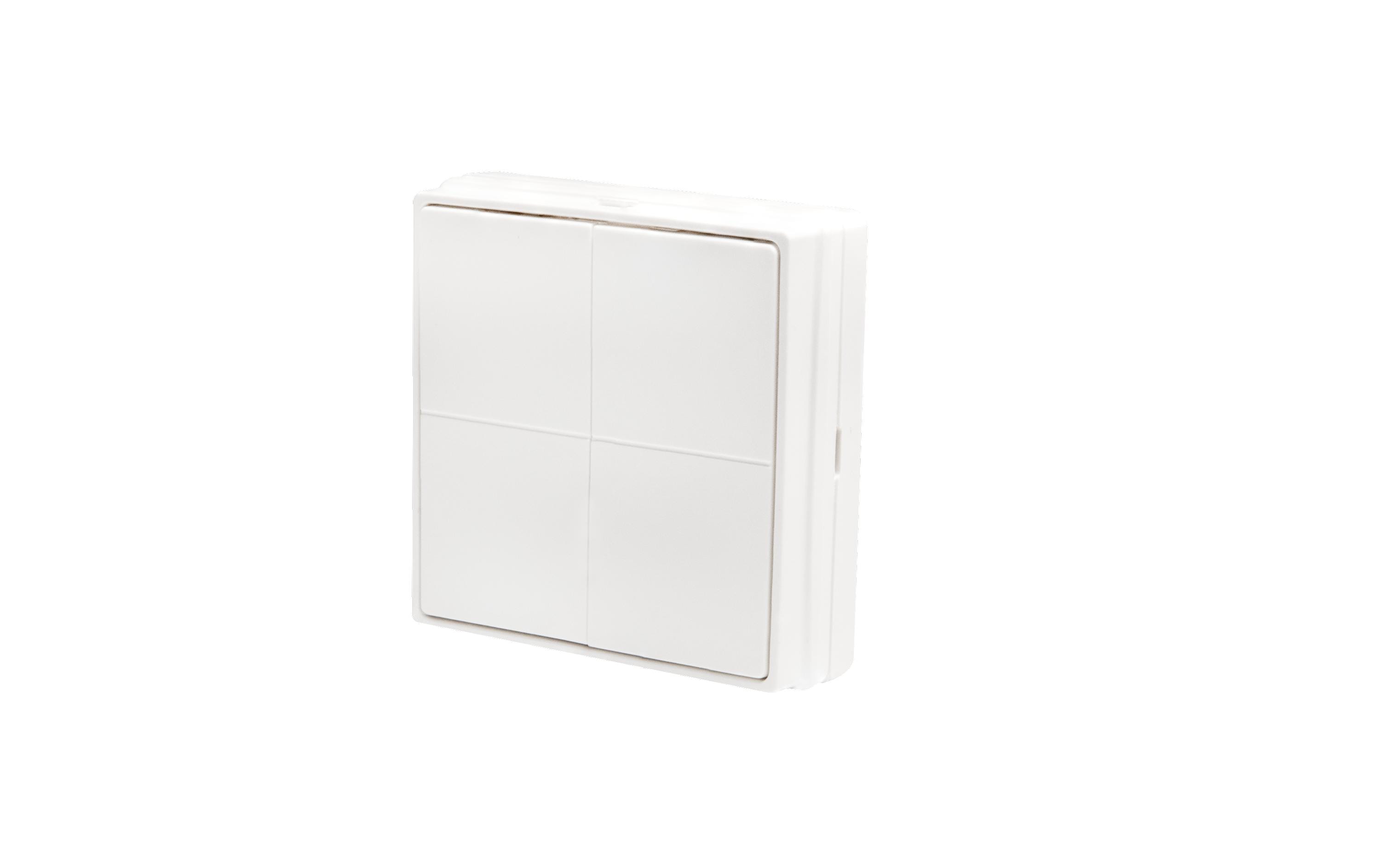 BLU Wall switch 4 weiss, stand aloneIntelligenter Vier-Tasten-Bluetooth-Schalter