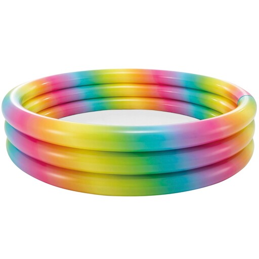 Piscina inflável infantil Intex Rainbow, 168 x 38 cm