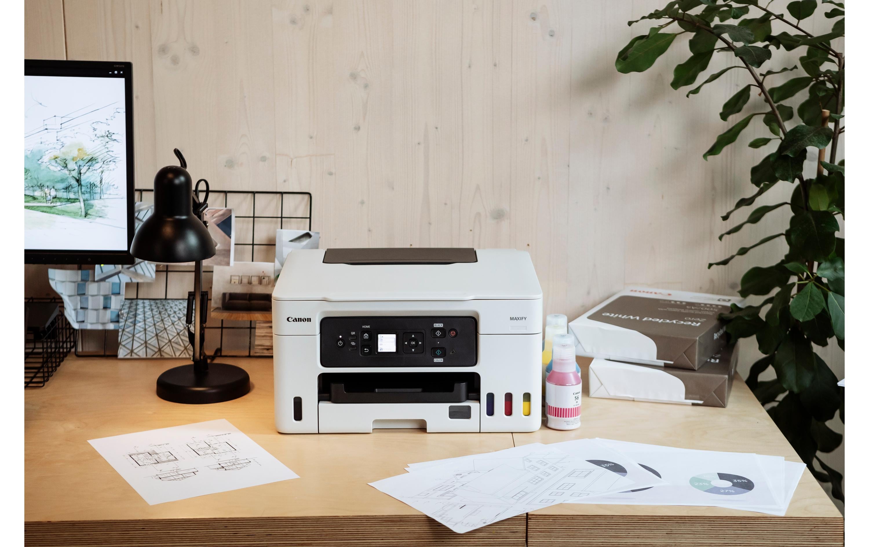 Multifunktionsdrucker MAXIFY GX3050<br>MegaTank Multifunktionsdrucker mit nachfüllbaren Tintentanks mit hoher Reichweite für den hochproduktiven Druck von Geschäftsdokumenten