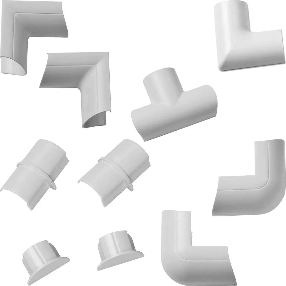 Pack de connecteurs pour D-Line Trunk 30/15 mm blanc Caches-câbles