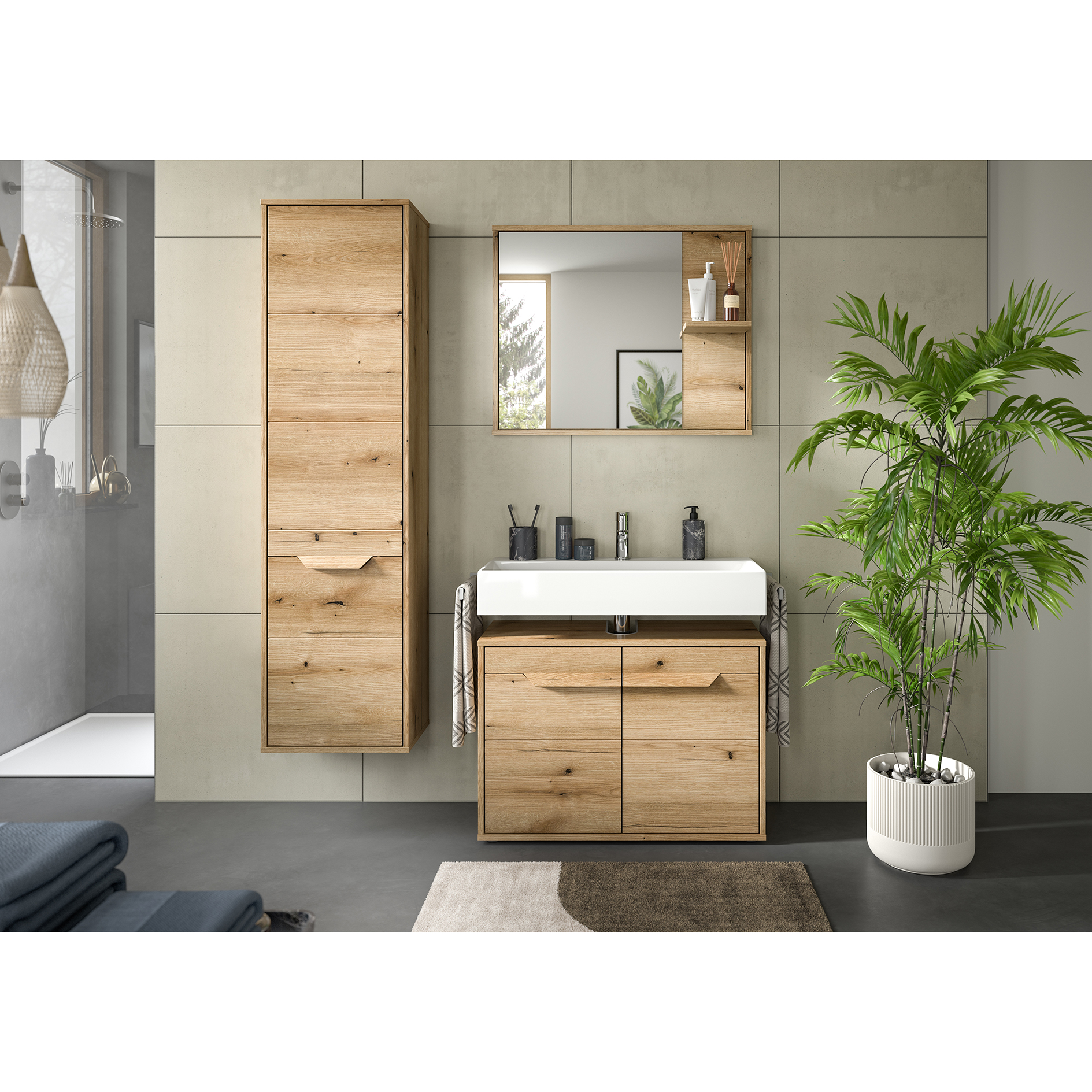 Spiegel ZENO - Evoke Oak - 84 cm