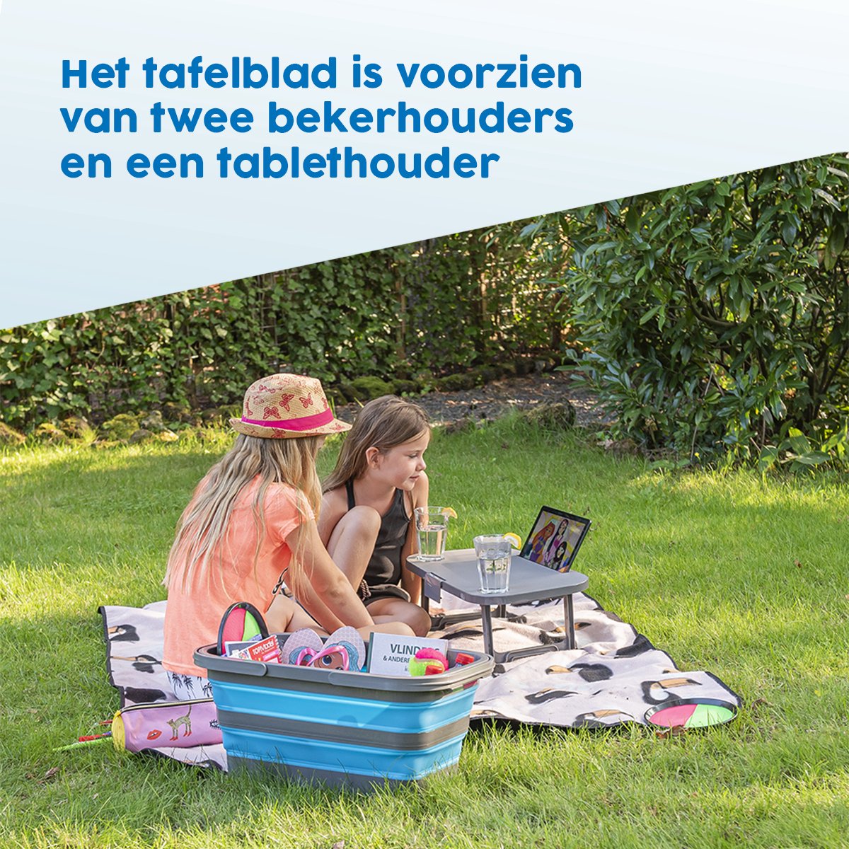 ProPlus 20 liter opvouwbare picknickmand met deksel - Blue